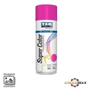 TINTA SPRAY ROSA FLUORESCENTE 350 ML TEKBOND