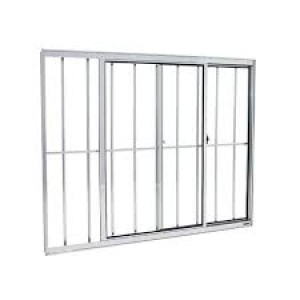 JANELA 2F C/GRADE 100 X 120 ALUMINIO