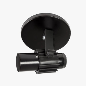 SPOT ALETADO SIMPLES E27 PRETO