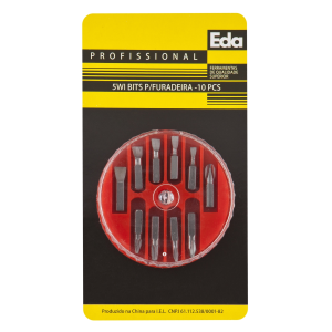 BITS P/PARAFUSADEIRA JG C/10 PCS EDA 5WI