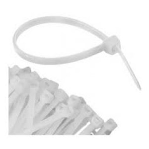 ABRAC. NYLON BRANCA 4,8X200MM PCT 100