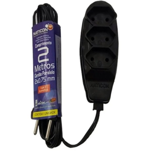 EXTENSAO 10A 02MT PL NATICON