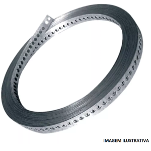 FITA ACO PERF GALVANIZADA 17 X 10MT