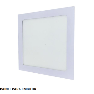 PAINEL EMB.LED 12W QUAD.6500K 17X17 HOMEFLEX