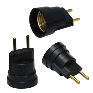 PINO PORTA LAMPADA PRETO