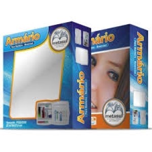 ARMARIO METASUL PEQ BR C/ ESPELHO