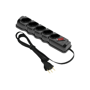 FILTRO DE LINHA  5 TOMADAS CABO 1MT ILUMI